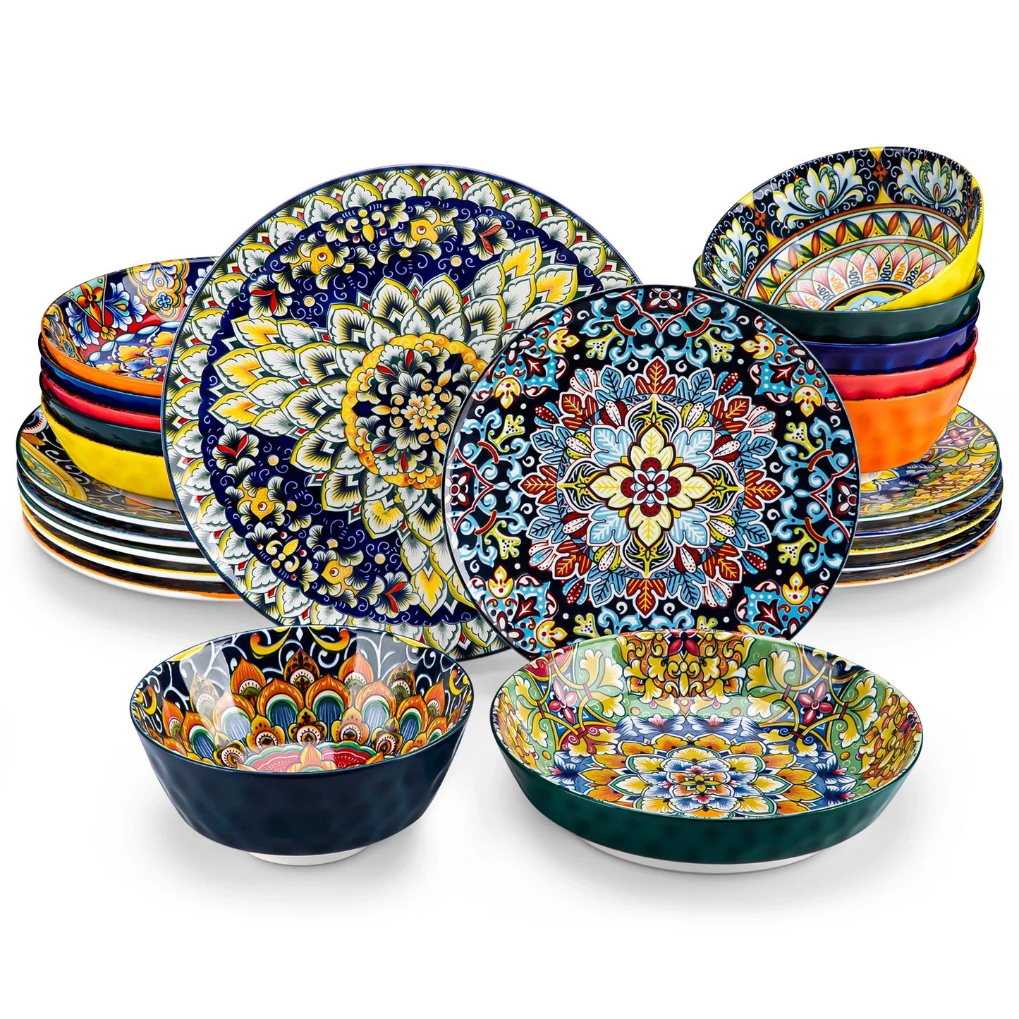 vancasso 12/16/18/24 Piece Ceramic Dinnerware Set For 6