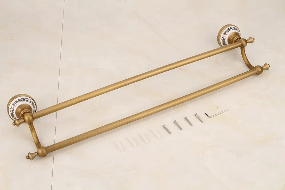 Porcelain Base Bathroom Hardware Set