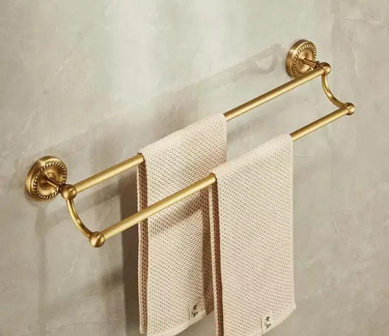 Bathroom Accessories Brass Antique Towel Rack,Paper holder Toilet Brush Holder,Towel Hanger Bath Hardware