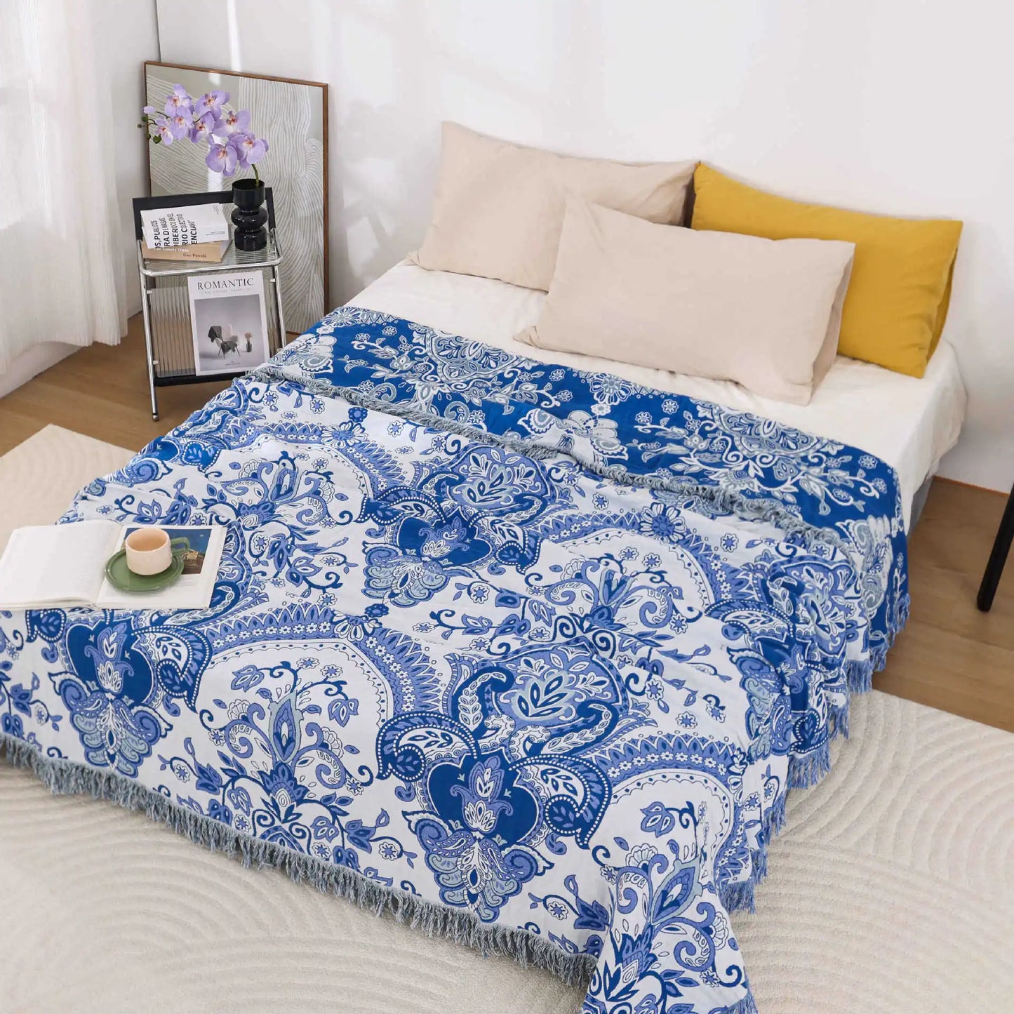 Nordic throw blanket for beds