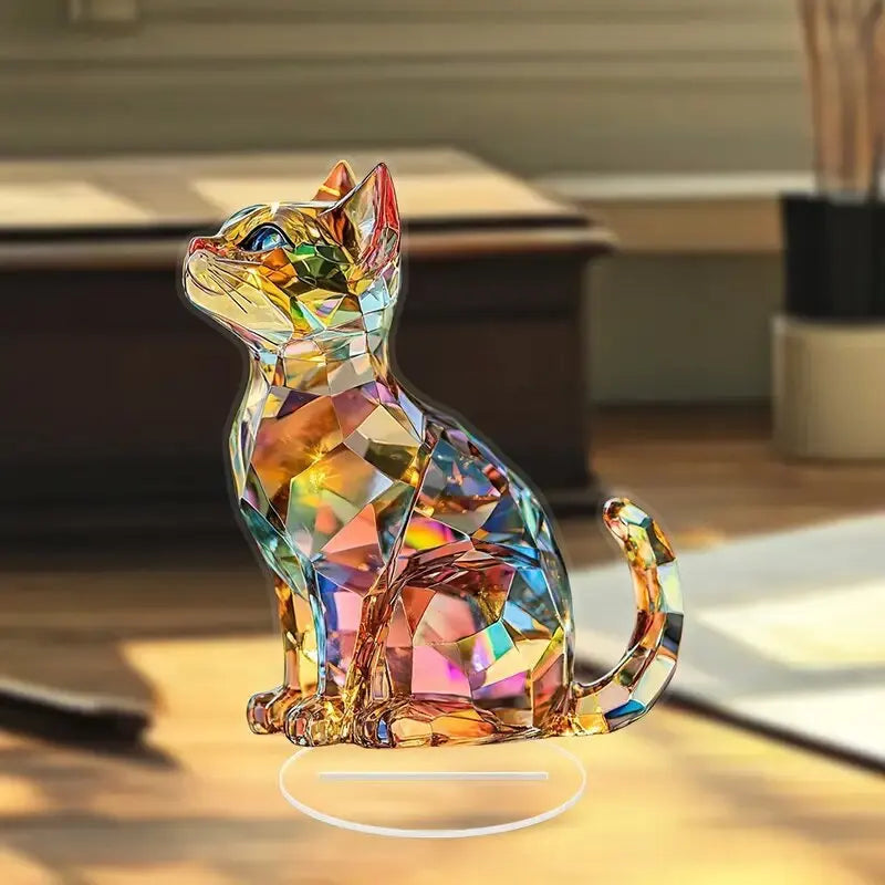 Elegant exotic cat table decoration sculptures,, classic decorations。