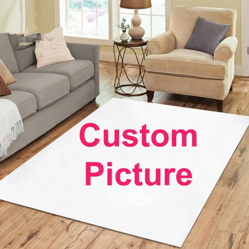 Rectangular Staggered 3d Planks Carpet Geometric Wood Grain Non-Slip Floor Rug