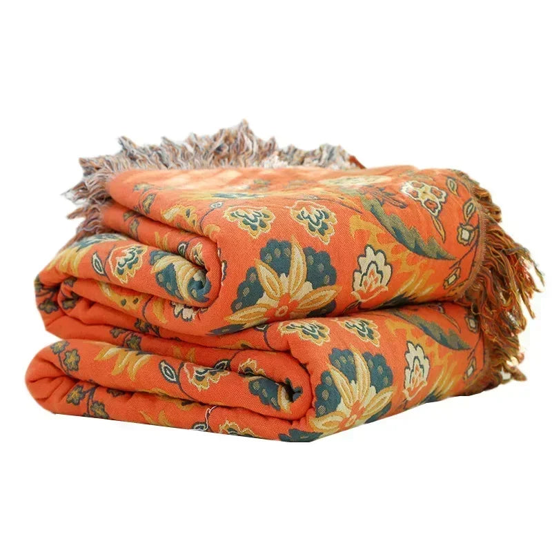 Nordic throw blanket for beds
