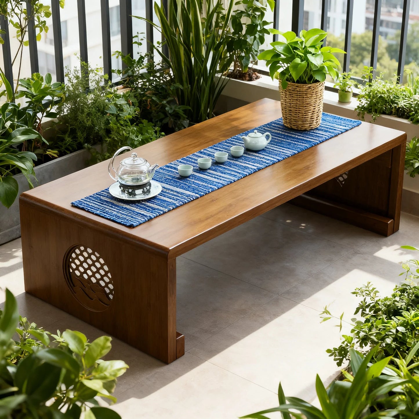 Foldable coffee table, Japanese-style low table