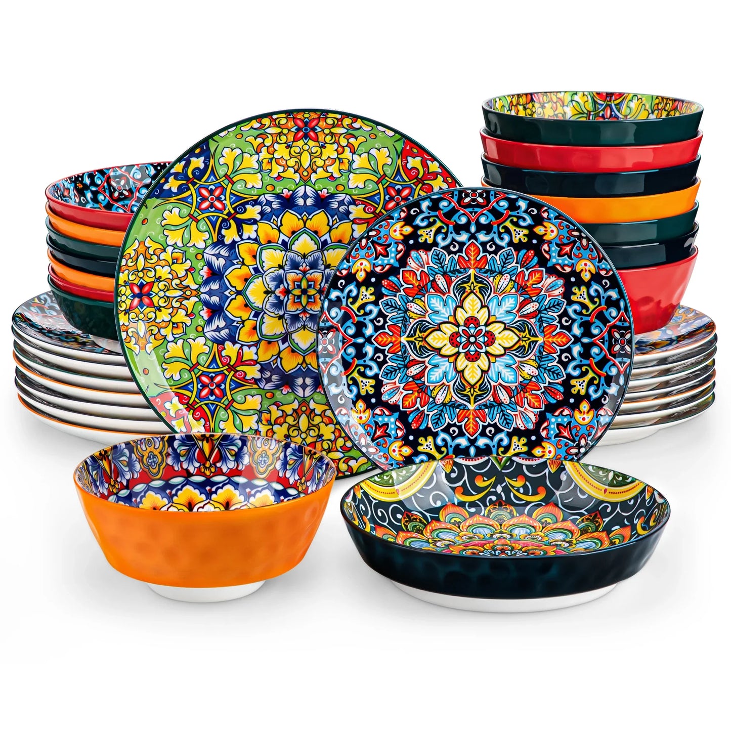 vancasso 12/16/18/24 Piece Ceramic Dinnerware Set For 6
