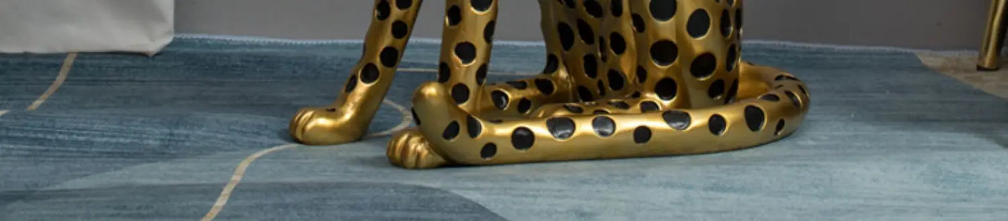 Creative Coffee Table Creative Leopard Shape Floor Ornaments