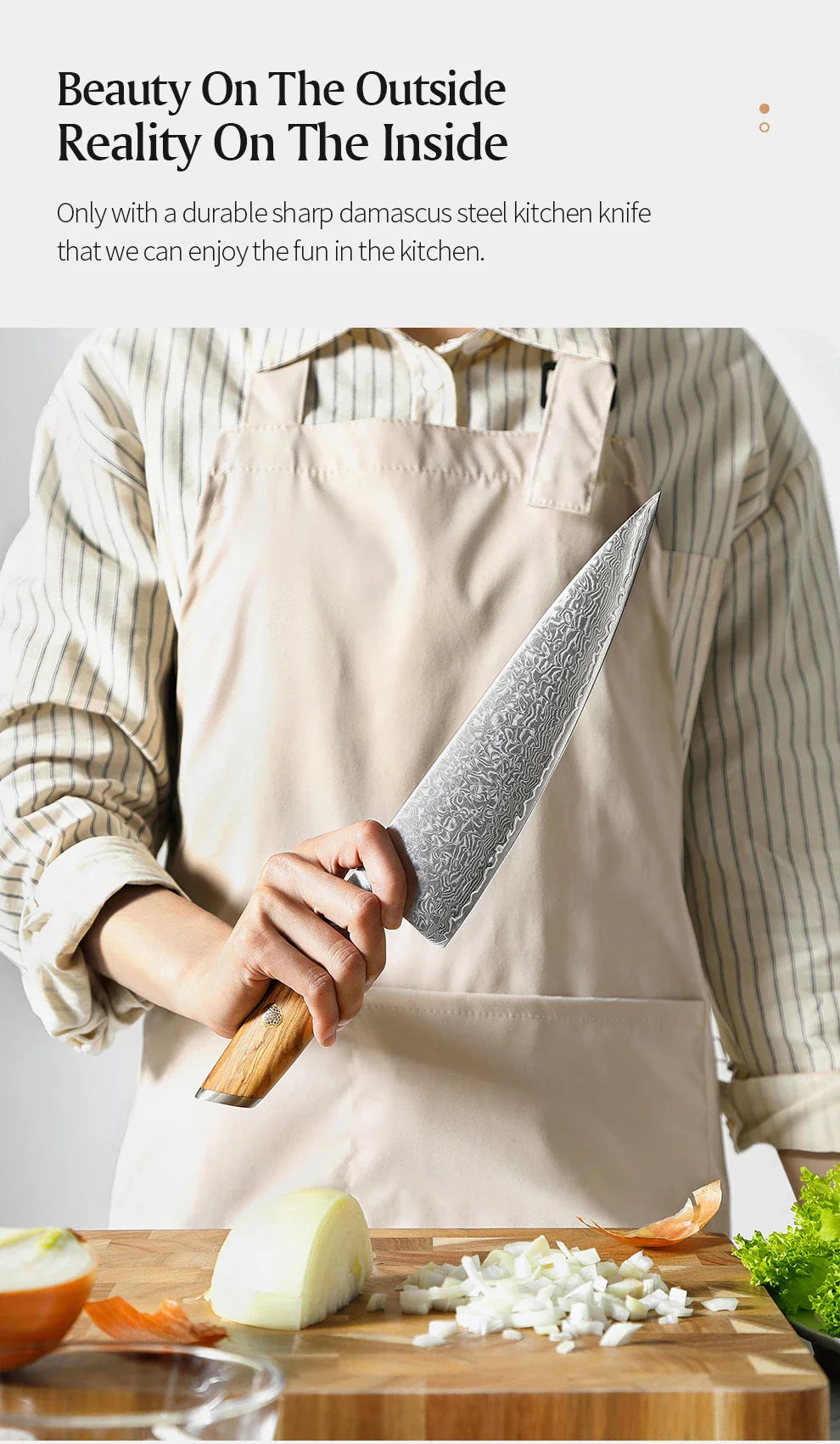 XINZUO 1-8pcs Kitchen Knife Set 73 Layers Custom Damascus Steel  with Olive Wood Handle