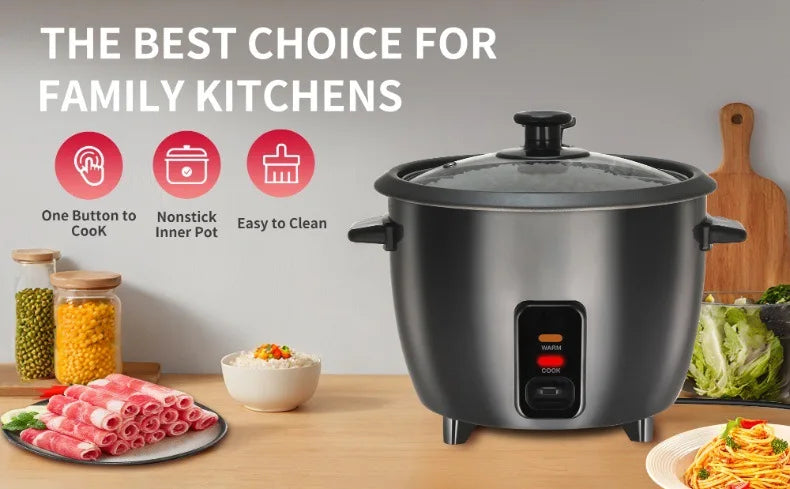 1.8L Household Rice Cooker Multifunctional Mini Small Rice Cooker  Stainless Steel