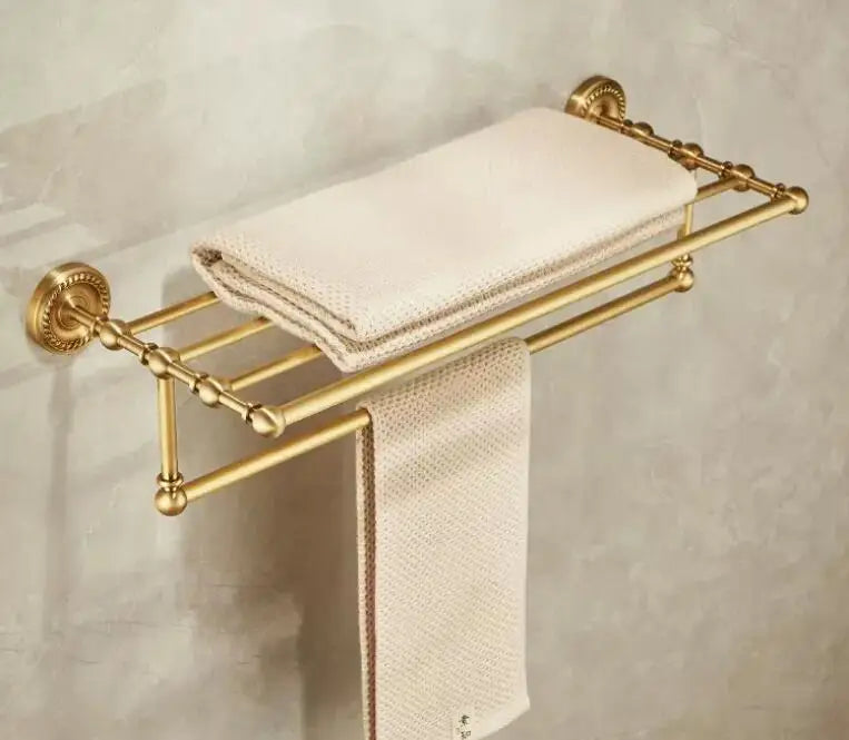 Bathroom Accessories Brass Antique Towel Rack,Paper holder Toilet Brush Holder,Towel Hanger Bath Hardware