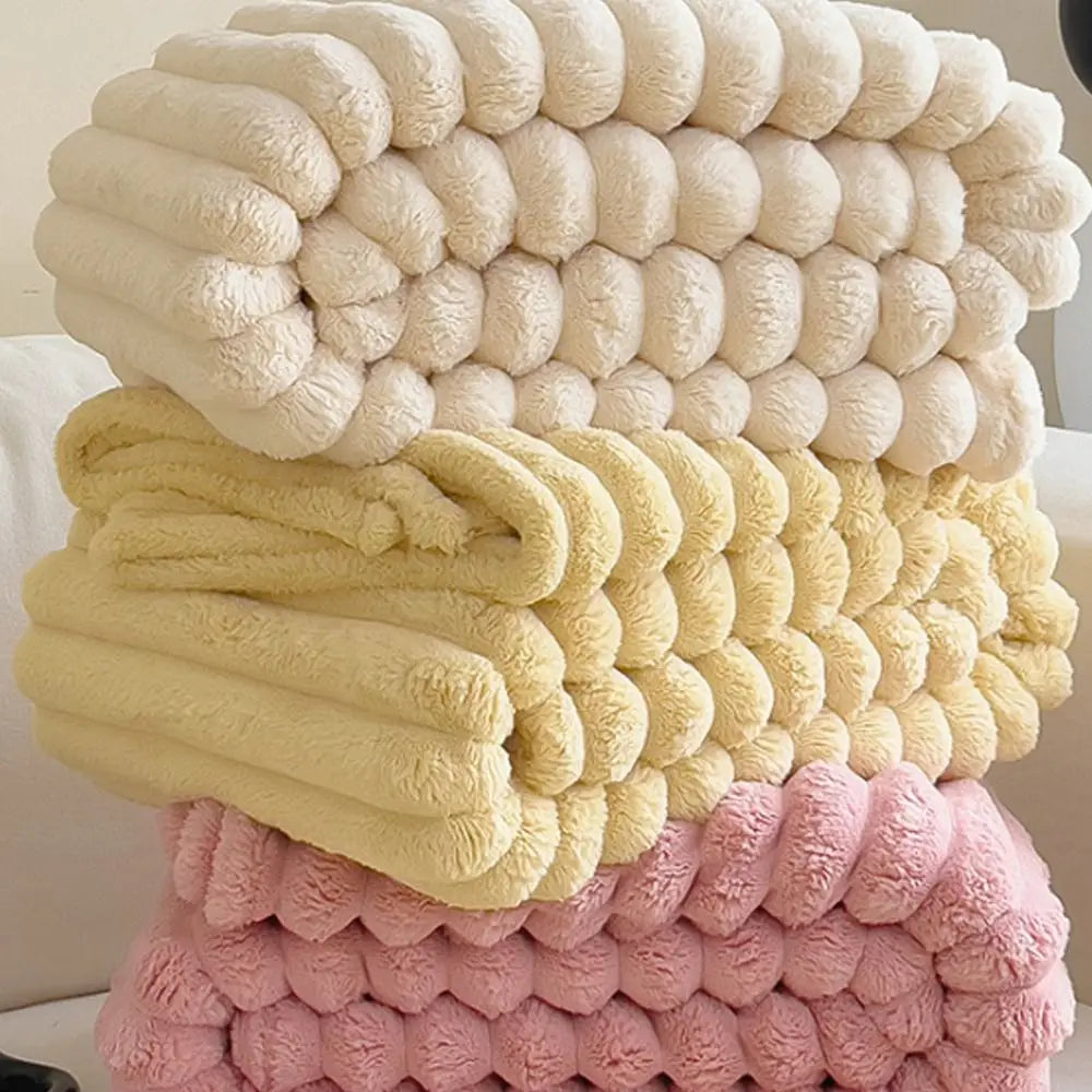 Ultra Soft Faux Rabbit Fur Throw