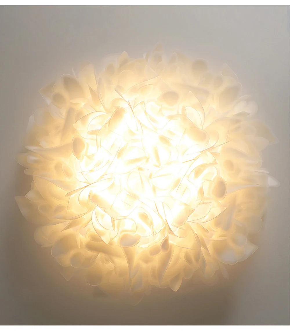 Exquisite Leaves Dimmable LED Ceiling Lights White Remote Control