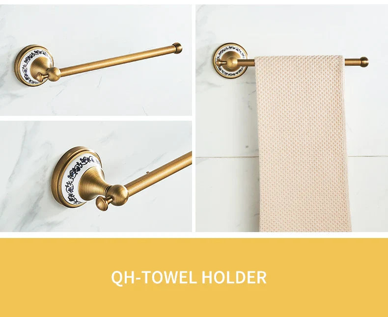 Antique Bronze Bathroom Hardware Set