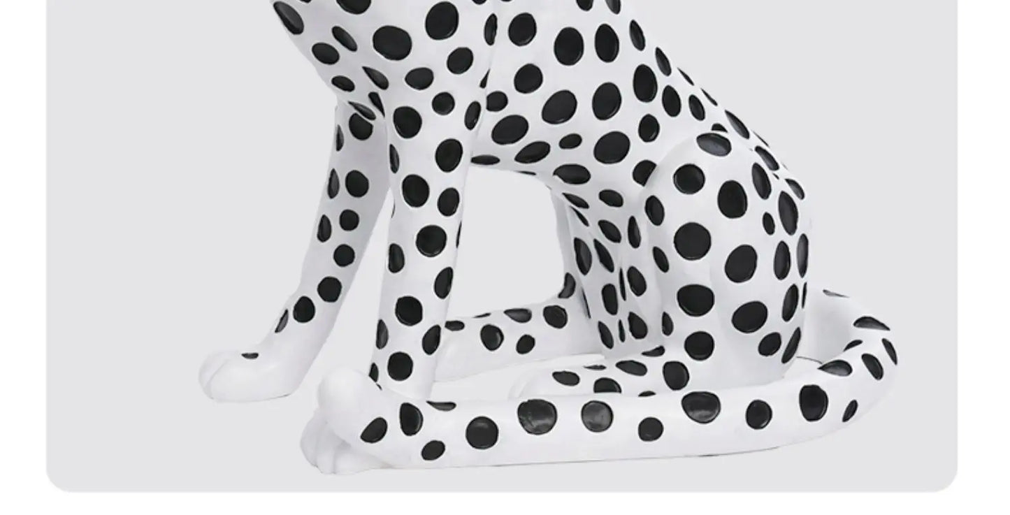 Creative Coffee Table Creative Leopard Shape Floor Ornaments