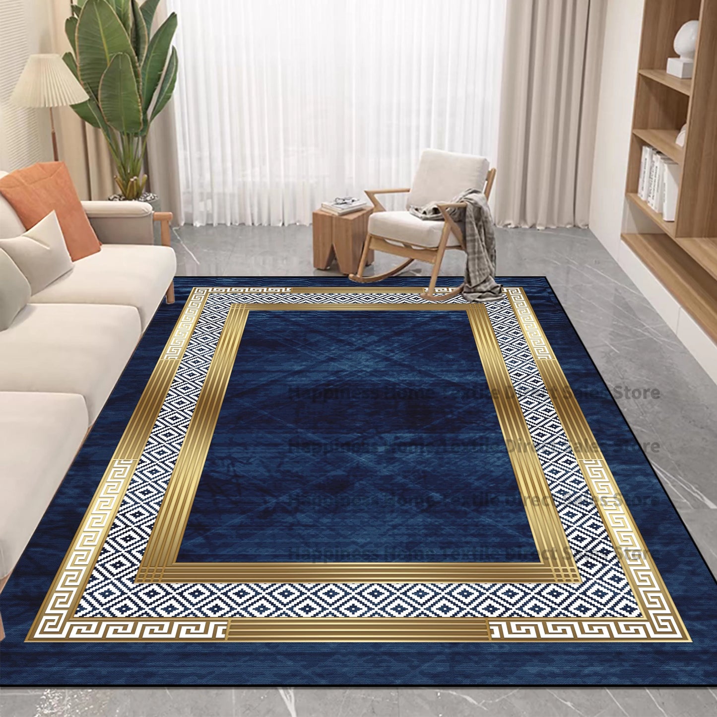 Nordic Luxury Style Carpet in The Living Room Decor Rugs