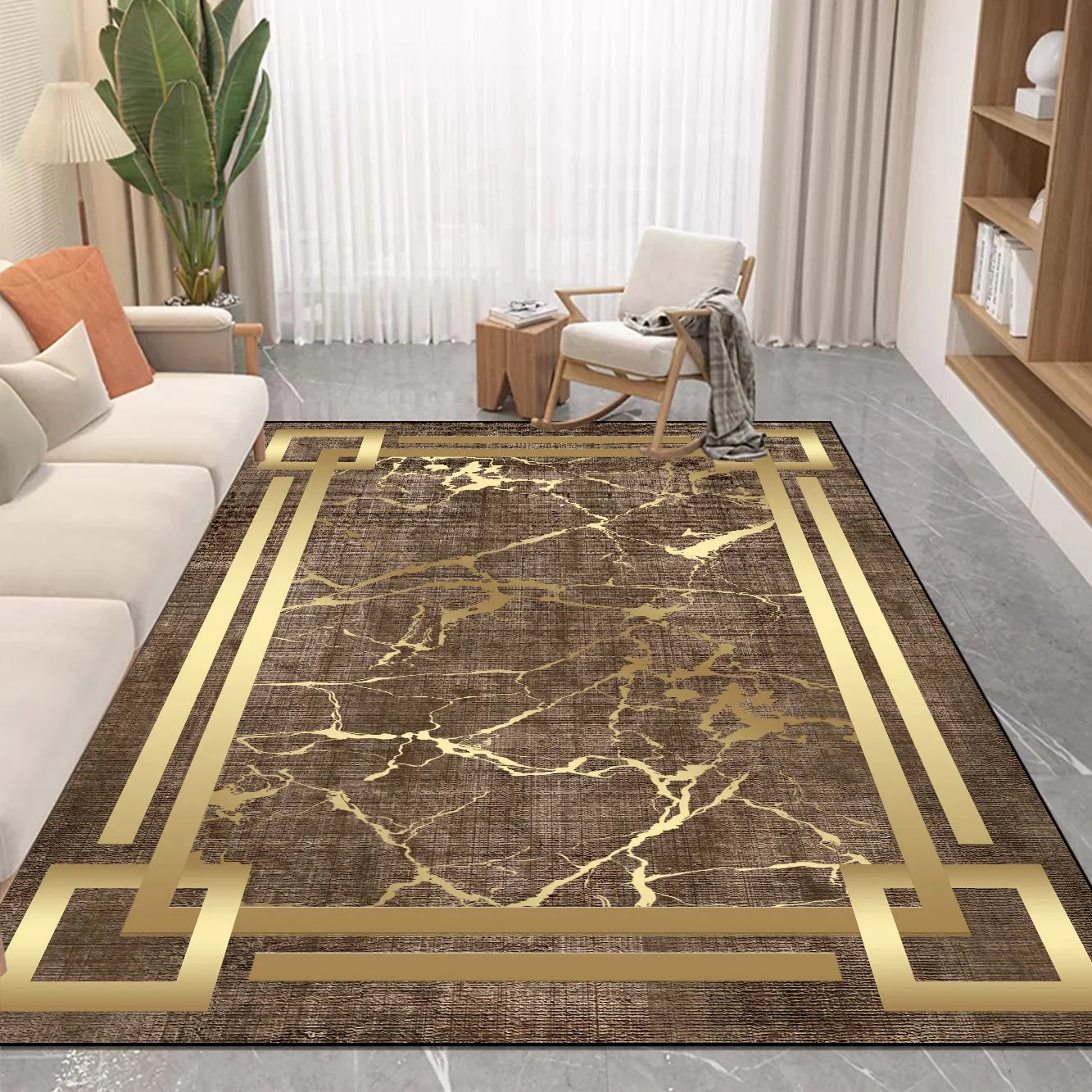Nordic Luxury Style Carpet in The Living Room Decor Rugs