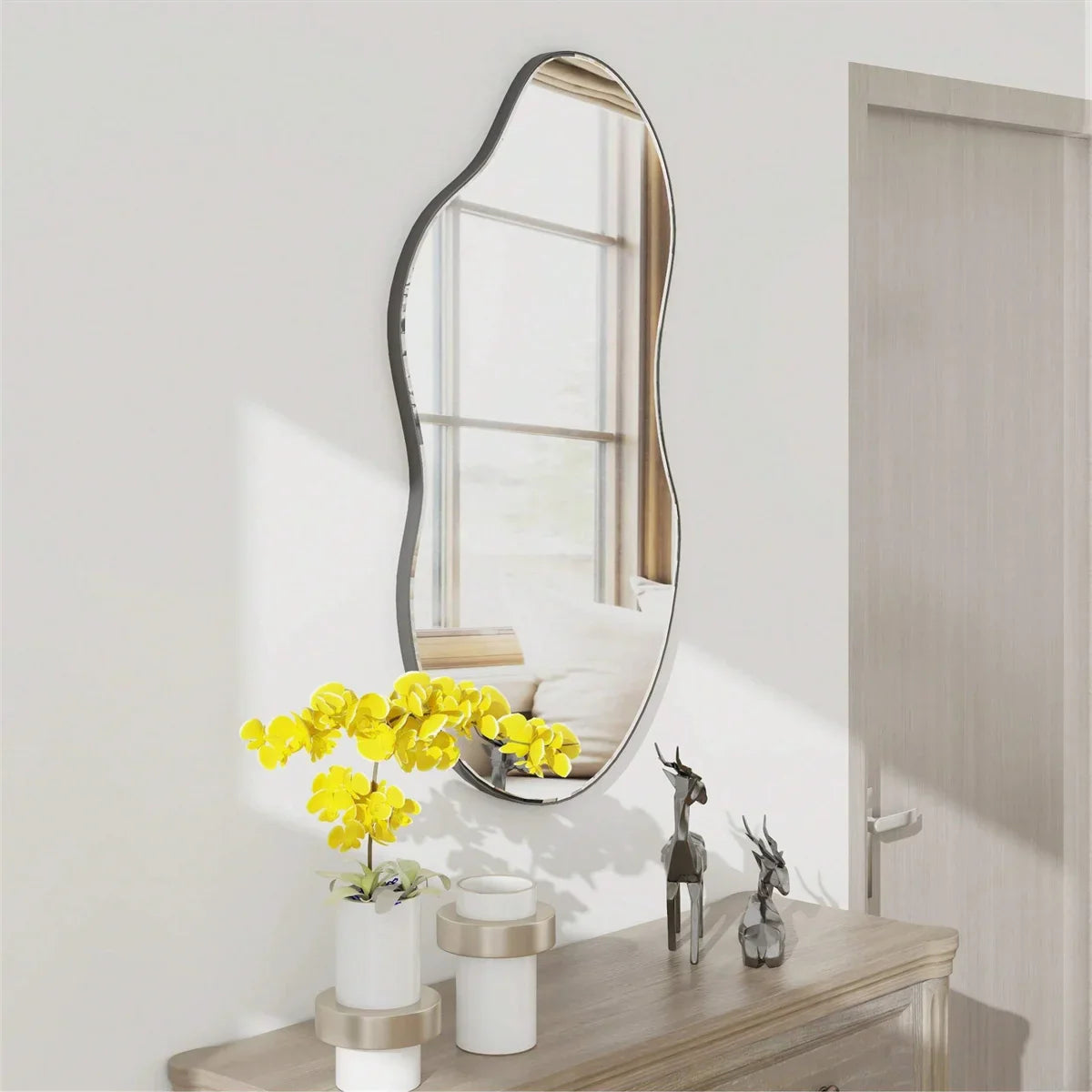 1pc Irregular Wall Mirror For Home Decoration, Room, Bathroom Living Room