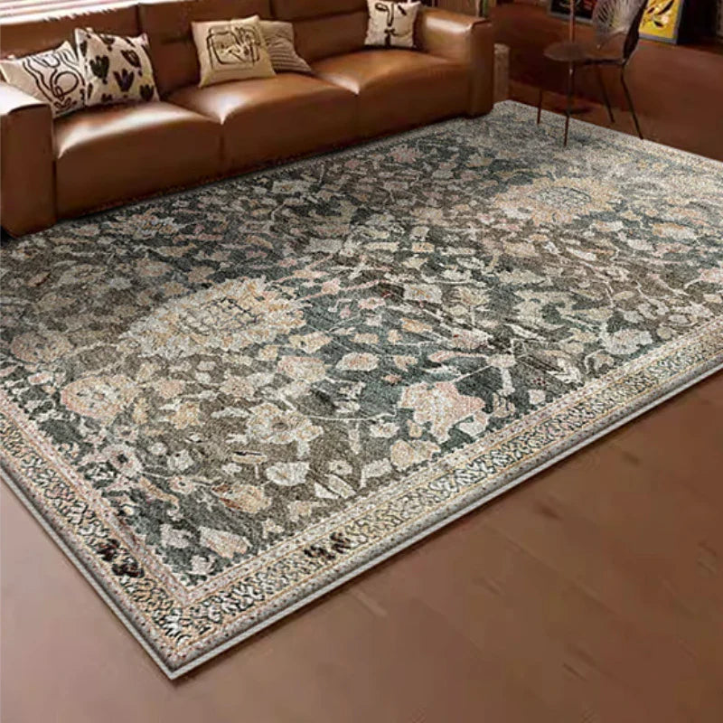 American Retro Style Carpets for Living Room Plush Carpet