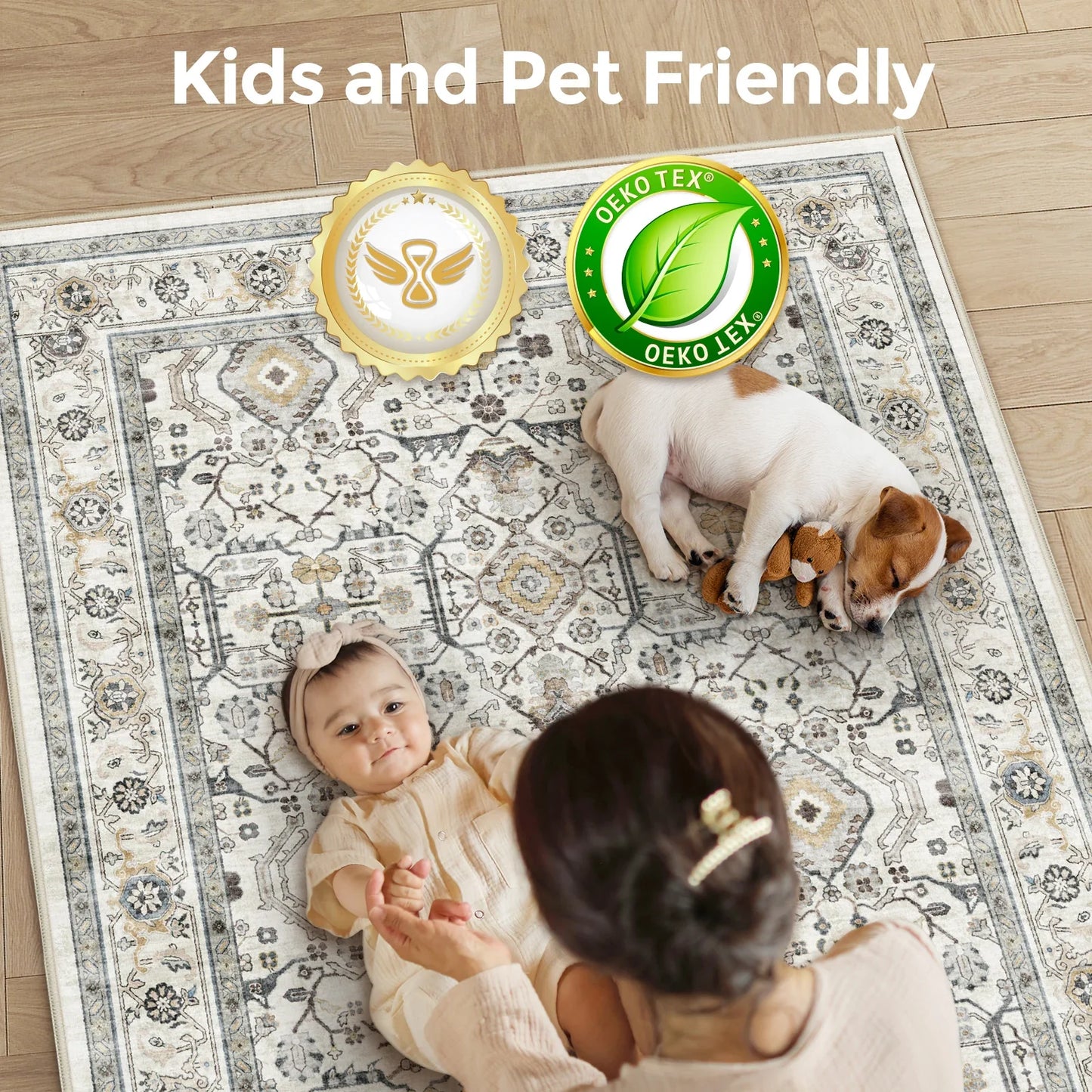 Retro  Turkish Persian Rug for Living Room Bedroom