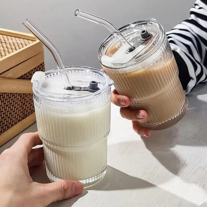 6 pieces, 13.5oz/400ml, ribbed glassware