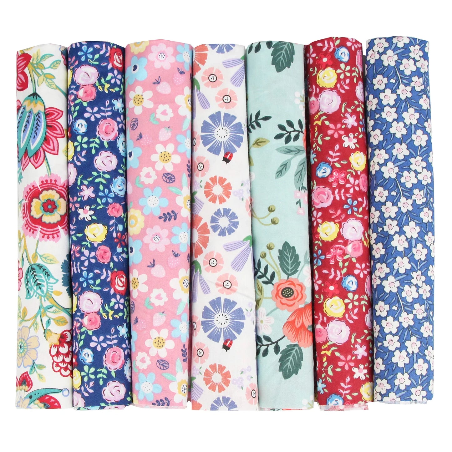 7PCS 50 x 50cm Squares Cotton Craft Fabric