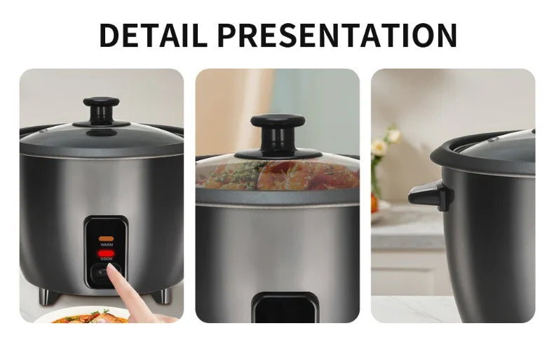 1.8L Household Rice Cooker Multifunctional Mini Small Rice Cooker  Stainless Steel