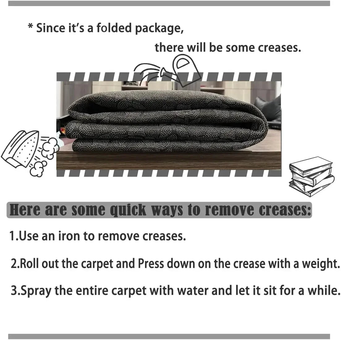American Retro Style Carpets for Living Room Plush Carpet