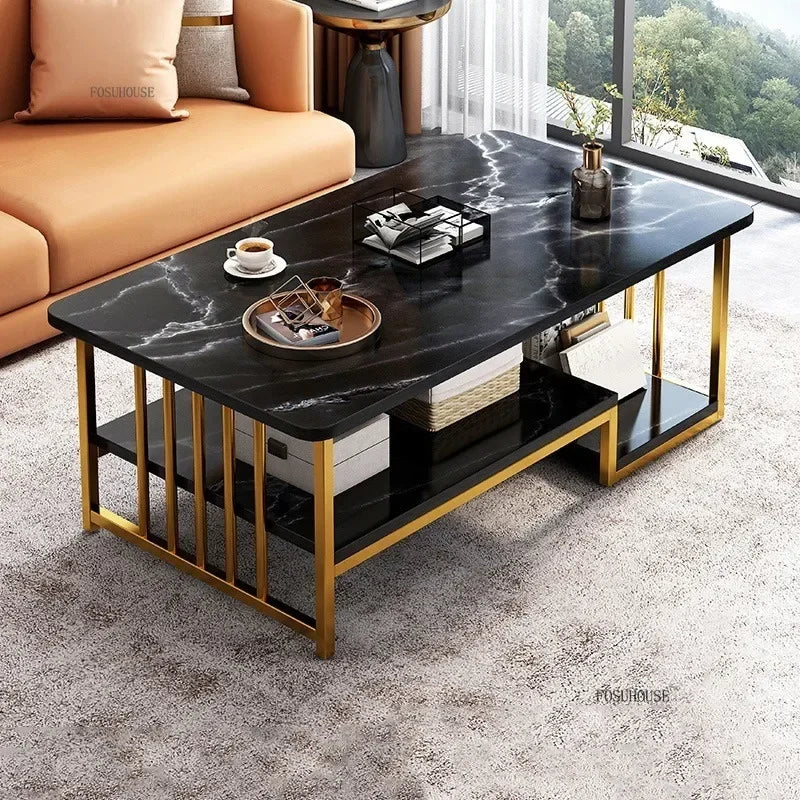 Italian Coffee Table Minimalist Square Nordic Tea  Table Living Room Furniture