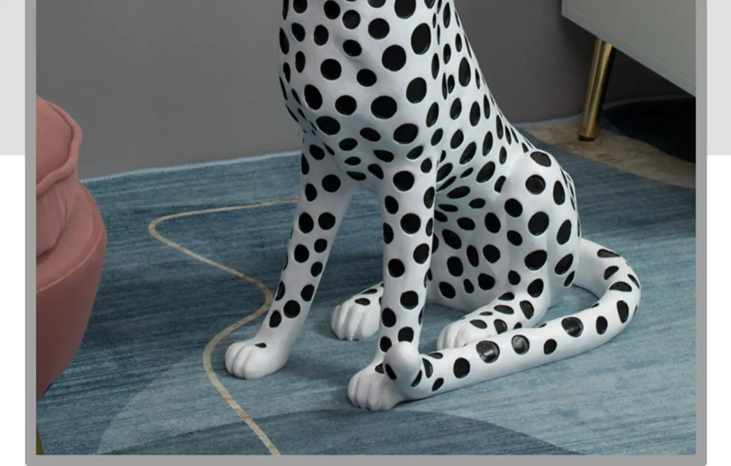 Creative Coffee Table Creative Leopard Shape Floor Ornaments