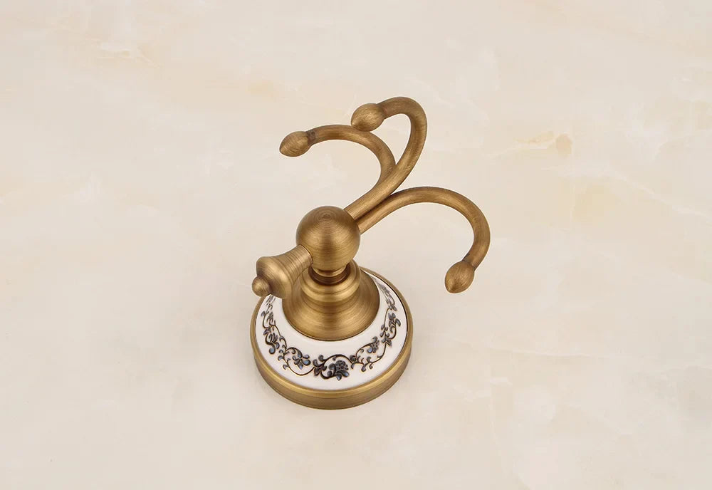 Porcelain Base Bathroom Hardware Set