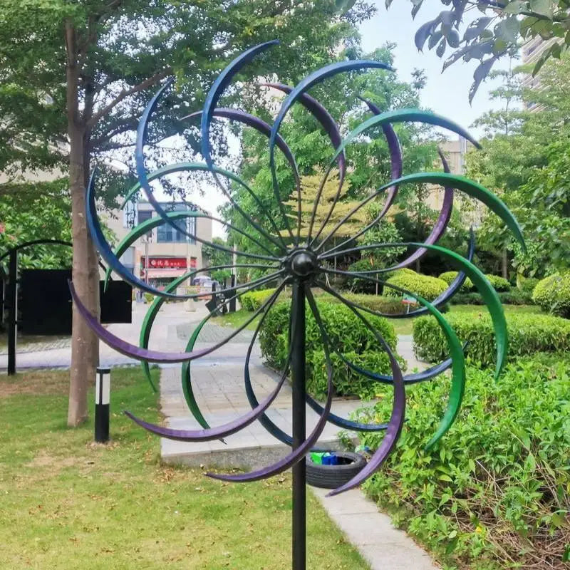 Public Craft Windmill Outdoor Wind Catcher Windmill Ornament for Yard Decoration
