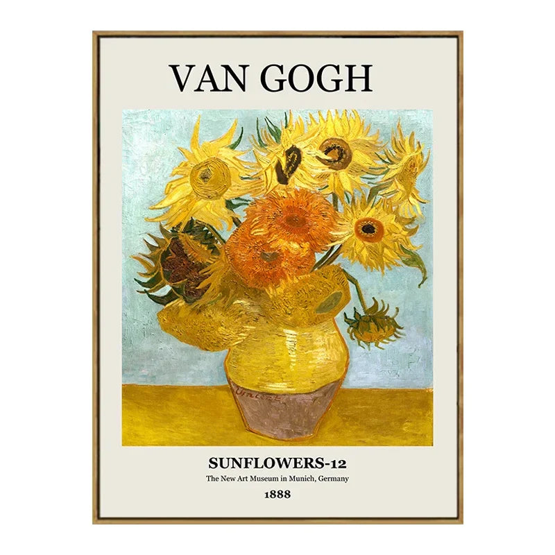 Vintage Famous Van Gogh Monet Matisse Picasso Prints