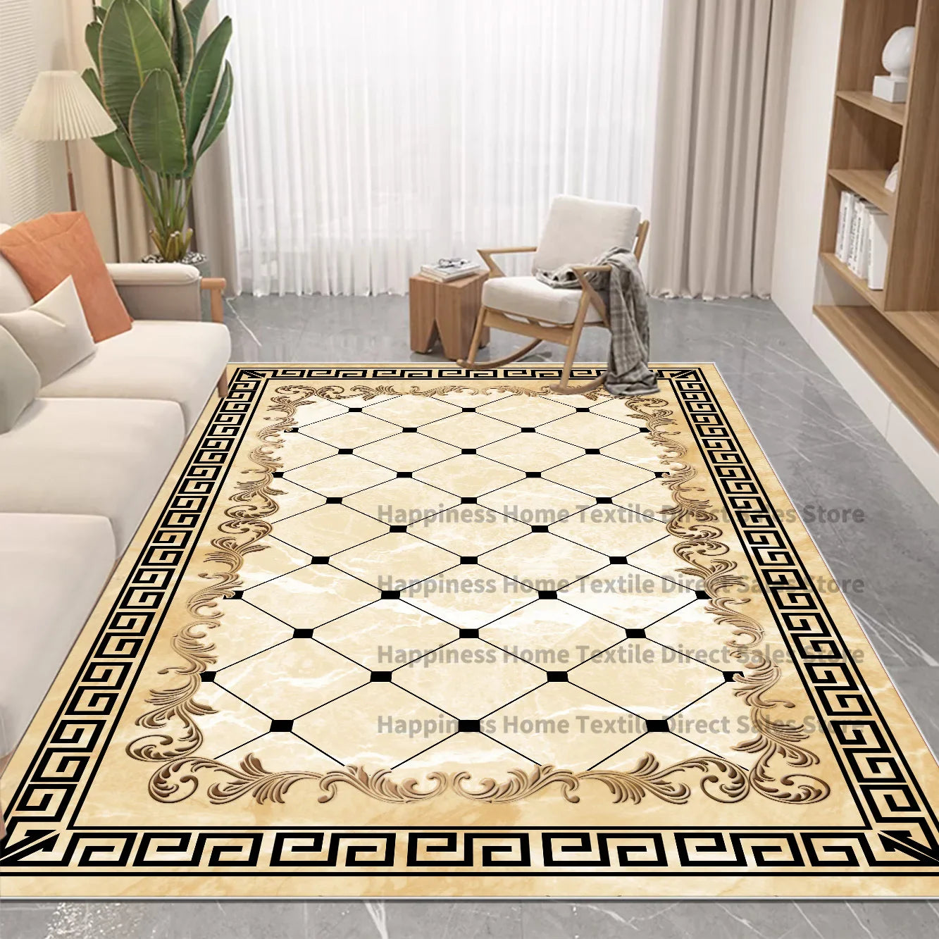 Nordic Luxury Style Carpet in The Living Room Decor Rugs