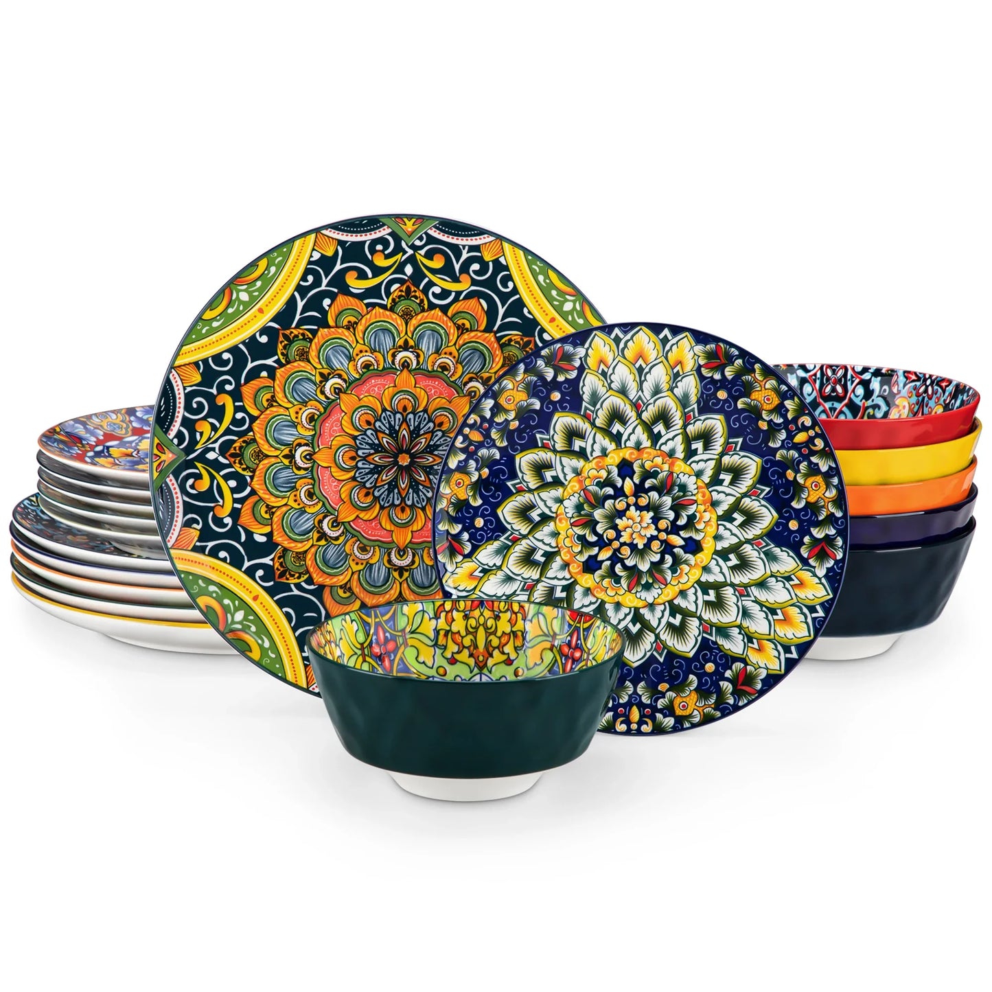 vancasso 12/16/18/24 Piece Ceramic Dinnerware Set For 6