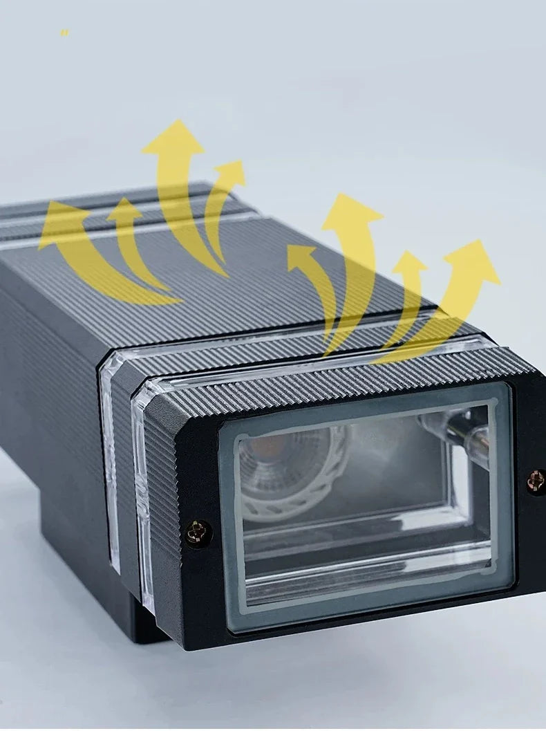 Outdoor wall lights Exterior wall waterproof lUpper and lower double-headed pillars Outdoor light