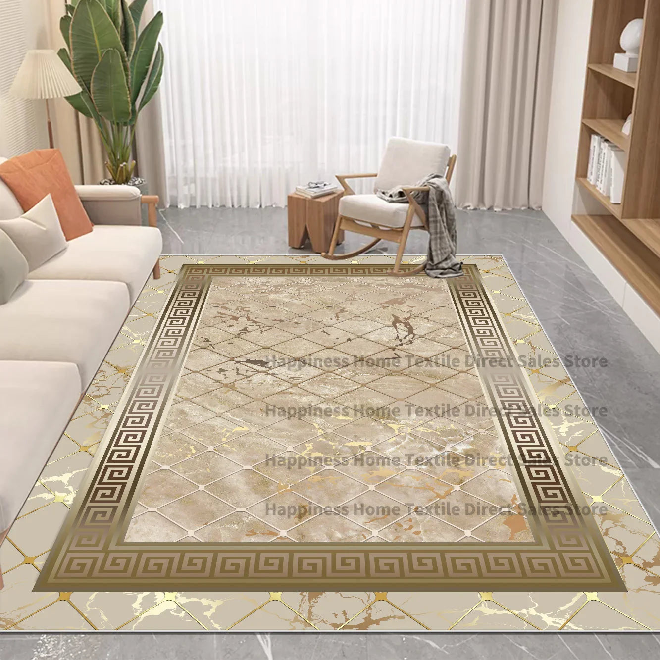 Nordic Luxury Style Carpet in The Living Room Decor Rugs