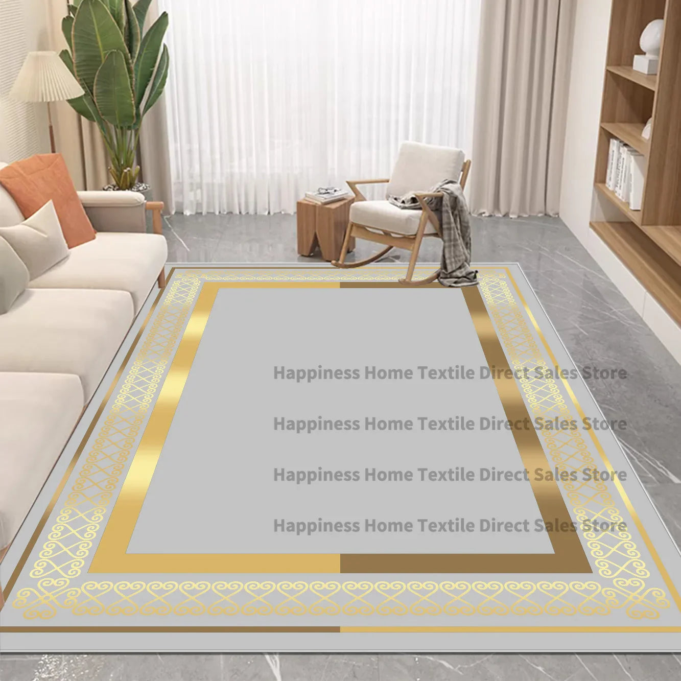 Nordic Luxury Style Carpet in The Living Room Decor Rugs