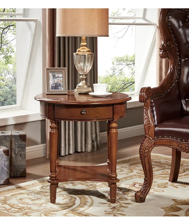 Elegant Center  Wooden Furniture Living Room Corner Sofa Side Coffee