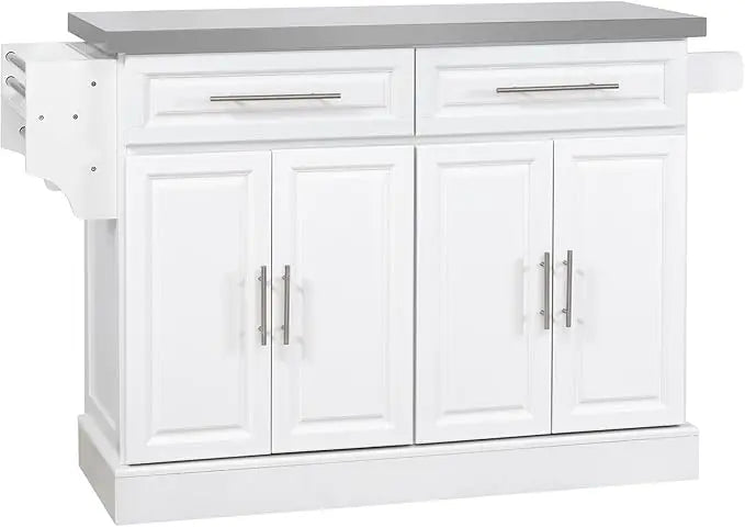 Rolling Kitchen Island Cart with Wheels, Portable Island Table for Kitchen