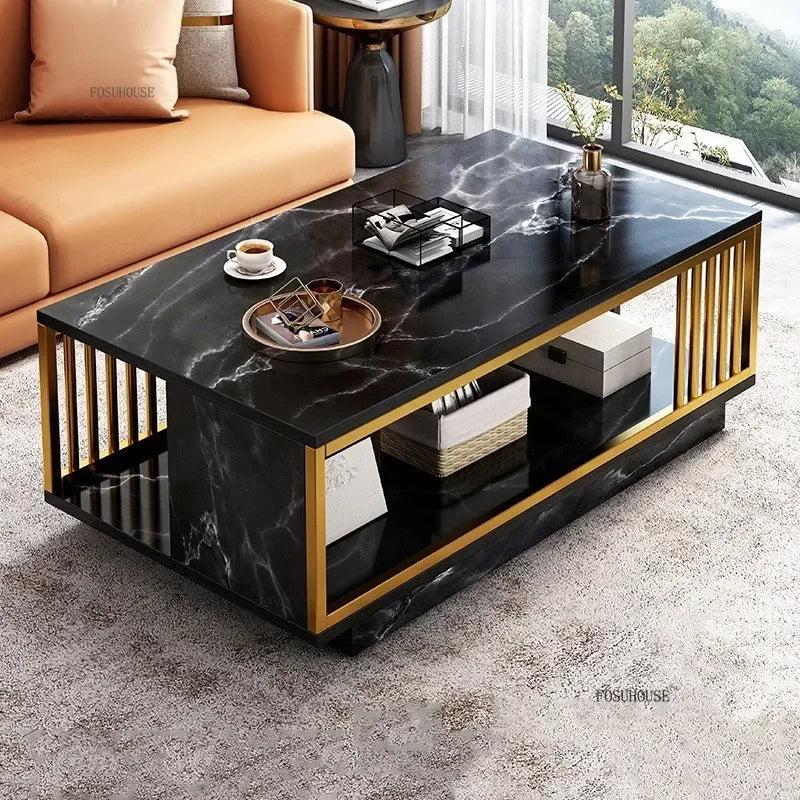Italian Coffee Table Minimalist Square Nordic Tea  Table Living Room Furniture