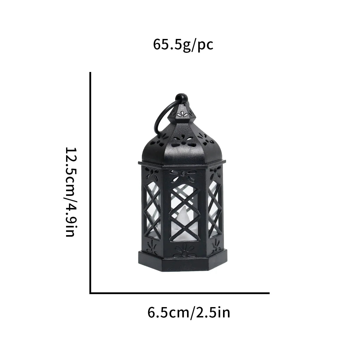 Retro Desktop Lamp Atmosphere Decoration Wind Lamp Candle