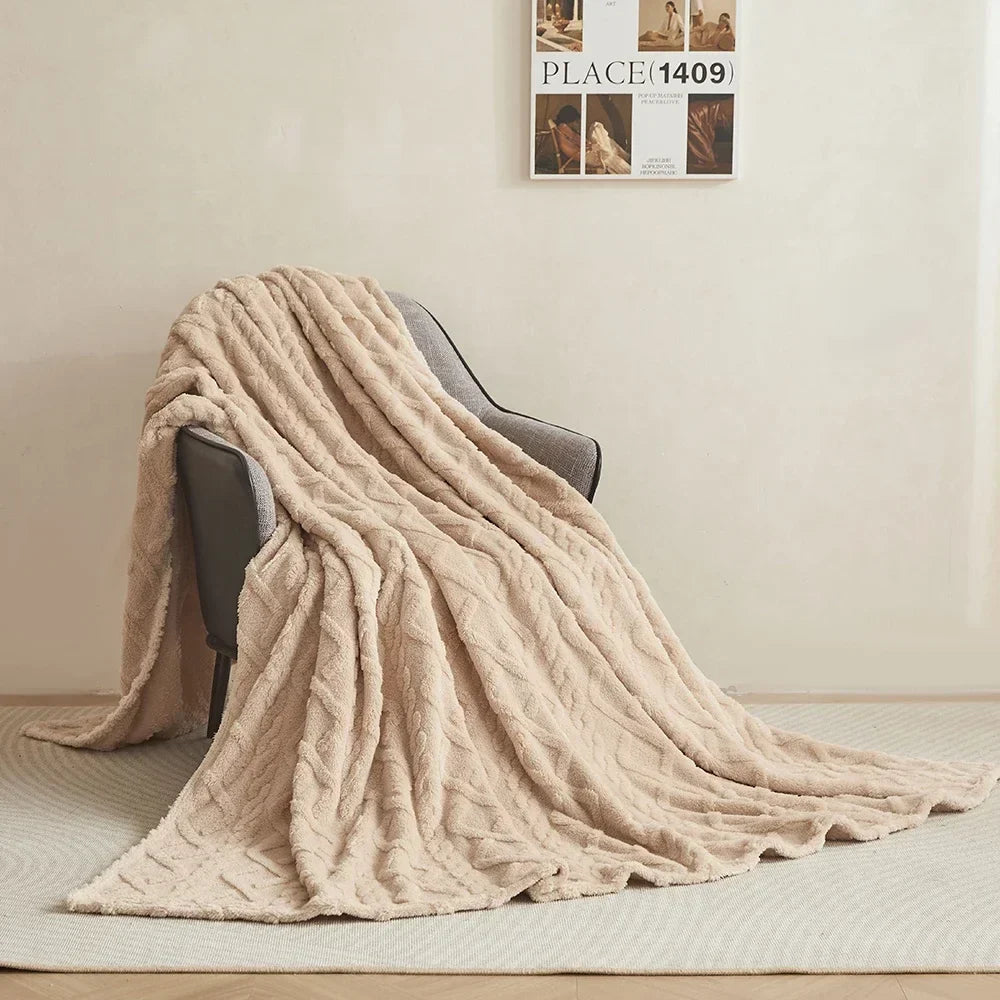 Fluffy Coral Velvet Blanket