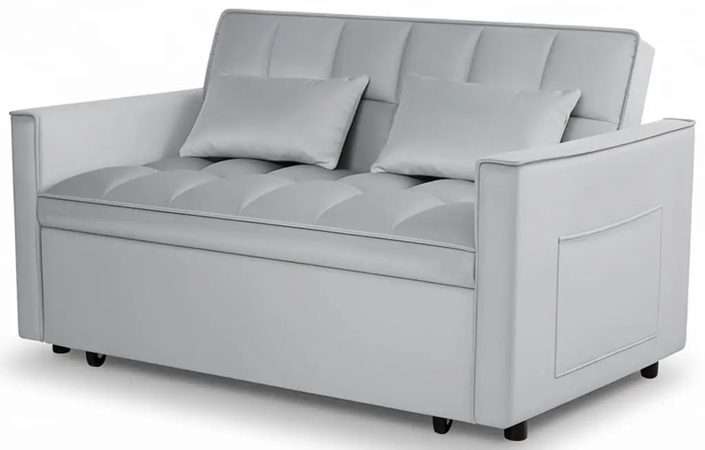3 in 1 Convertible Sleeper Sofa Bed, Futon Couches for Living Room with Side Pocket