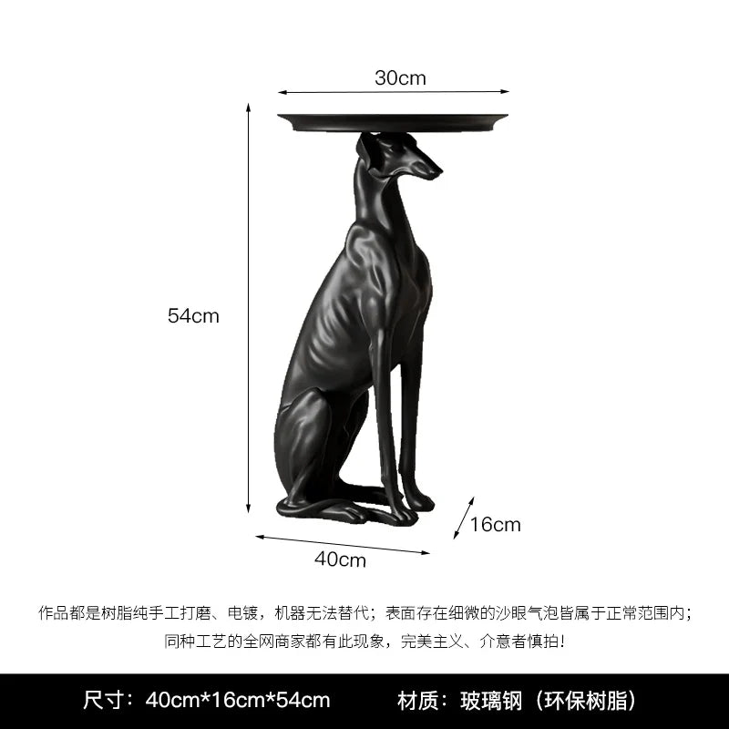 Dog Statue Sculpture, Coffee Table, Living Room Decoration,