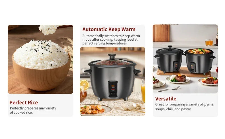 1.8L Household Rice Cooker Multifunctional Mini Small Rice Cooker  Stainless Steel