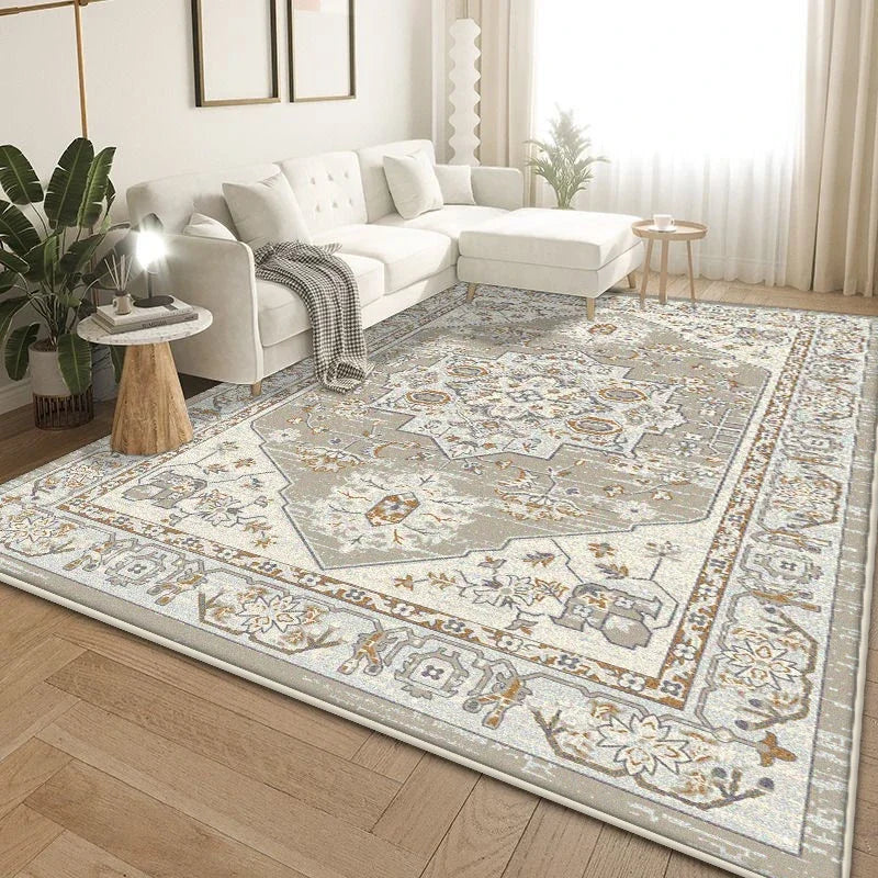 Retro Carpets for Living Room  Persian Design Rugs Large Size Non-slip Rug
