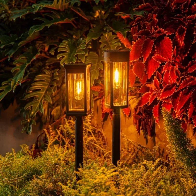 Waterproof LED Solar Lights for Garden Yard Driveway -  Outdoor Landscape Lighting Auto On/Off