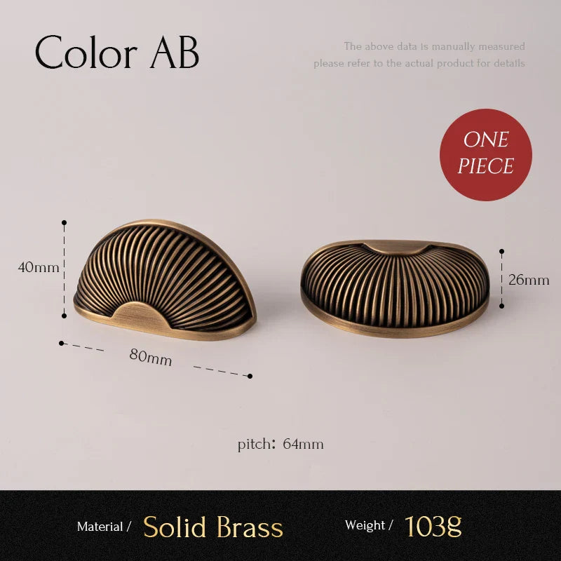 Santaya Brushed Antique Brass Handles Luxury Furniture Hardware