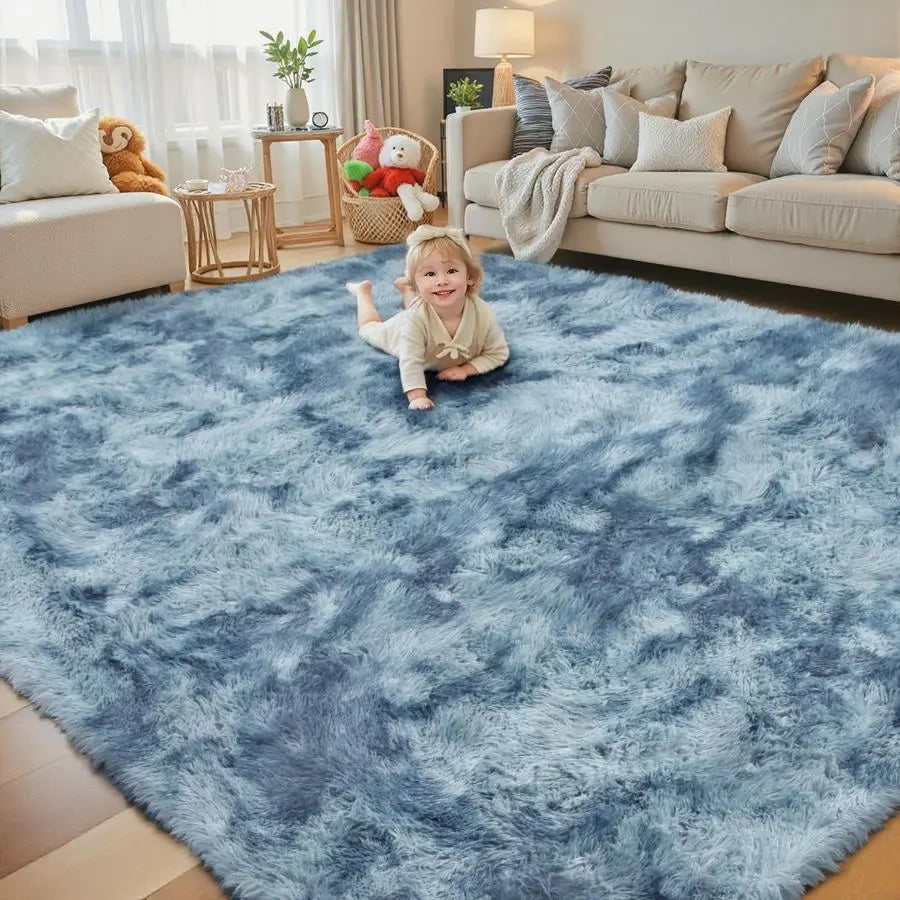 Area Rugs for Living Room Bedroom Fluffy, Large Area Rug  Soft Plush Furry Bedside Rug, Area Rugs