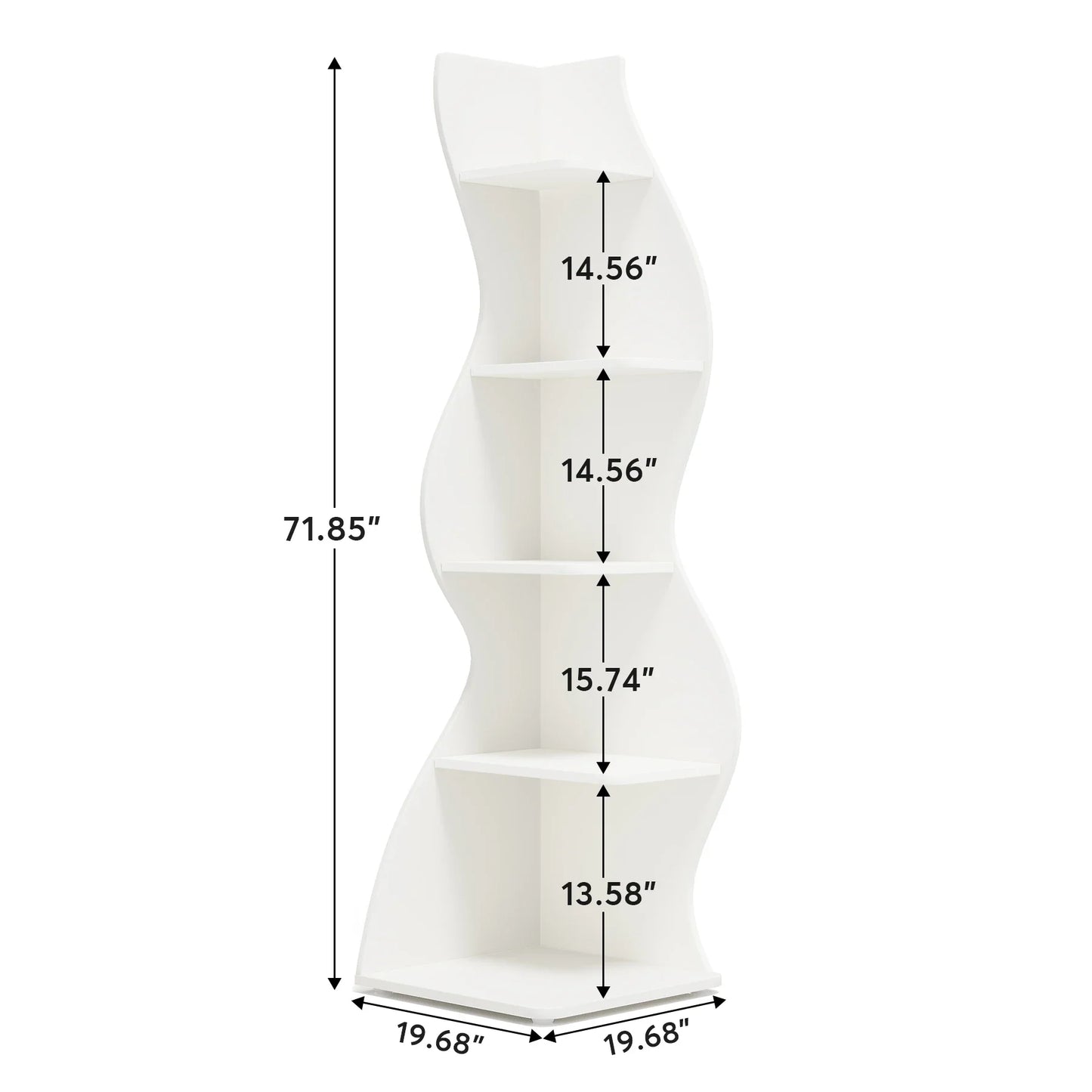 Tribesigns Corner Shelf, Modern 5-Tier Wall