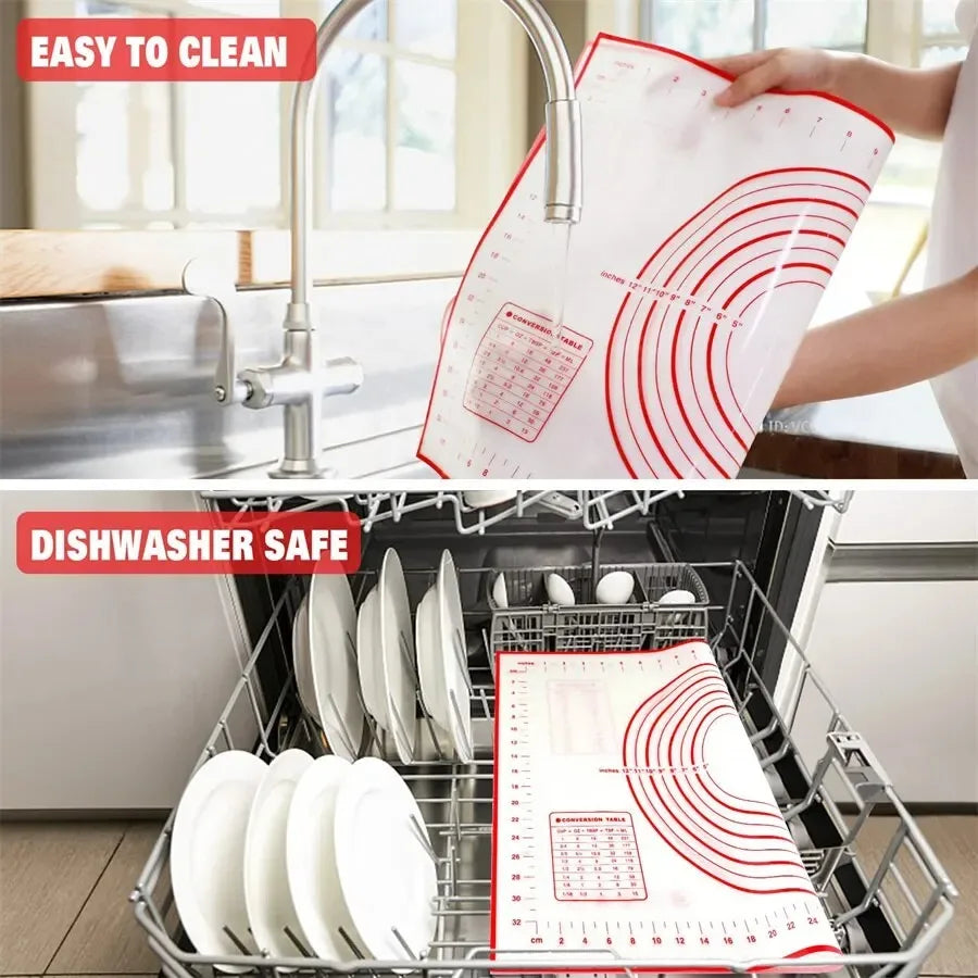 UNTIOR 1PCS Silicone Baking Mat Kneading Pad Dough Mat